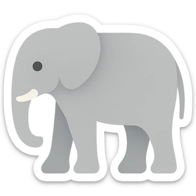elephant sticker