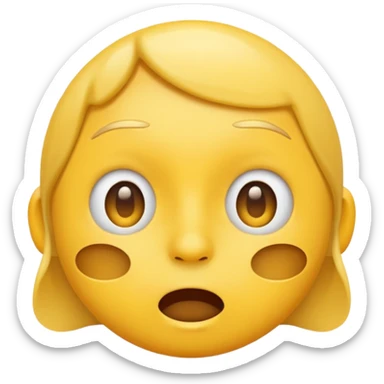 Face Exhaling emoji  sticker