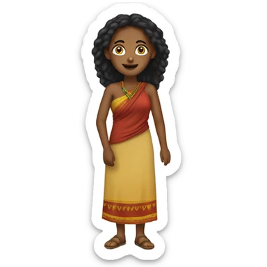 Habesha women sticker