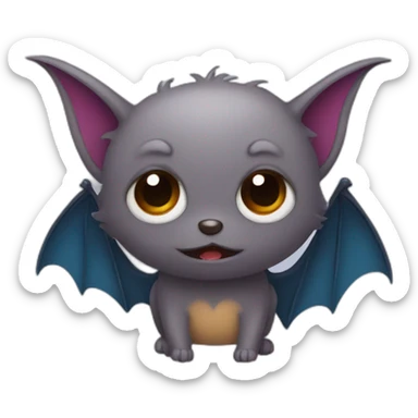 Bat Many colours sticker