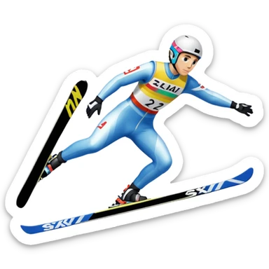 chce motikona skoczka narciarskiego jak w dsj2.pl z gry deluxe ski jump 2  sticker