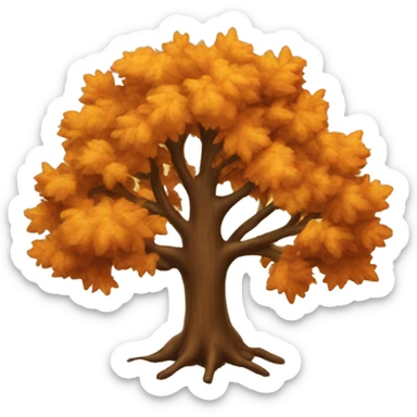 Autumn tree sticker