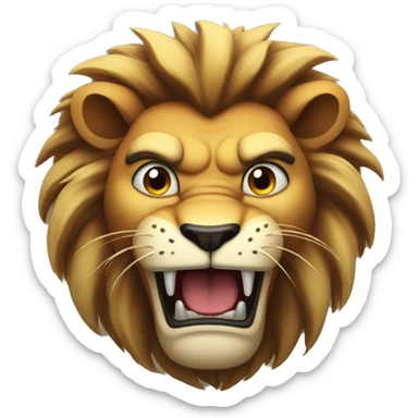Lion angry  sticker