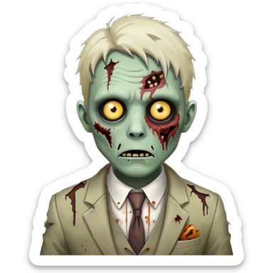 Zombie estiloso sticker