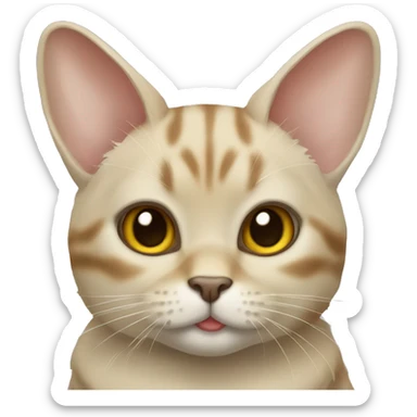 A cat breed golden chinchilla  sticker