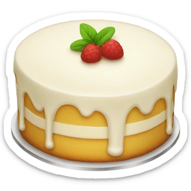 Vanilla cake sticker