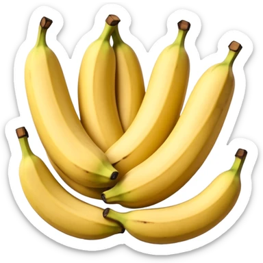 Panquecas em um prato redondo com rodelas de banana, em forma de emoji sticker