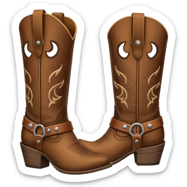Cowgirl boots sticker