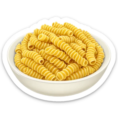 fusilli pasta bowl, just pasta, no other items sticker