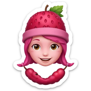 Cute berry female sticker