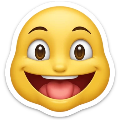 joli emoji bouche fermée sticker