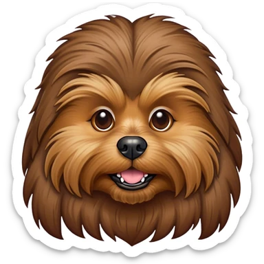 Chewbacca as a dog sticker