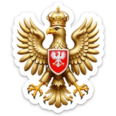 Polish eagle emblem
 sticker