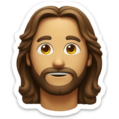 Jesus emoji of the face with Gesturing ok sticker