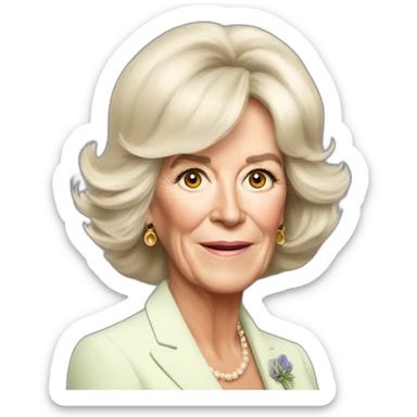 Camilla Parker Bowles sticker