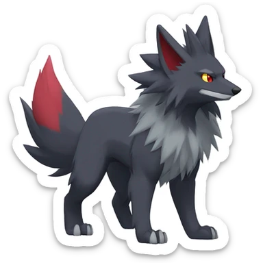 Zoroark-Mightyena-Zorua full body sticker