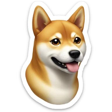 shiba inu queen sticker