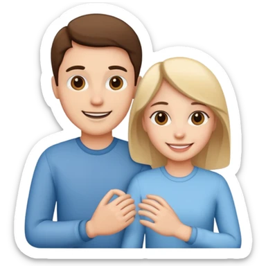 couple holding hands sticker