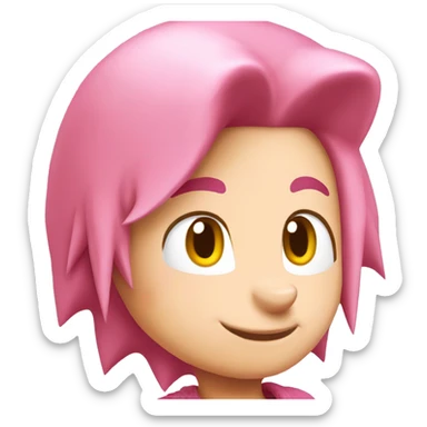 amy rose the hedgehog  sticker