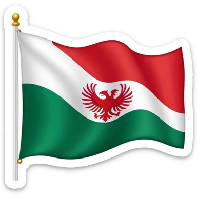 Vasque country flag sticker