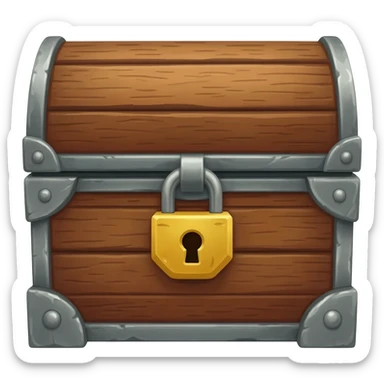 Treasure chest sticker