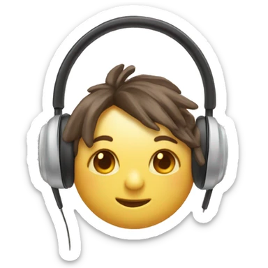 ￼￼ headphone with a bow sticker