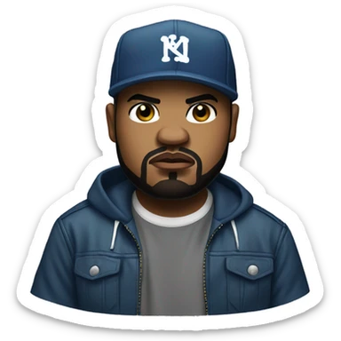Ice cube rapper sticker