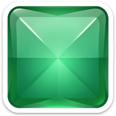 give me a green square which is slanted sticker