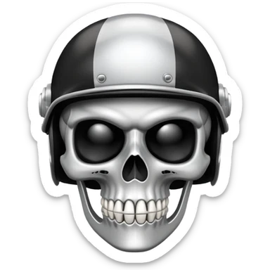Skull pirate eye patch silver and black wear football helmet  sticker