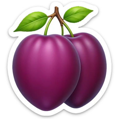 Plum sticker