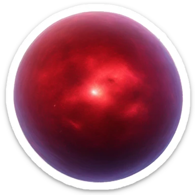 red 3D highly detailed realistic nebula in cosmic outer space, depth of field, png cutout sticker