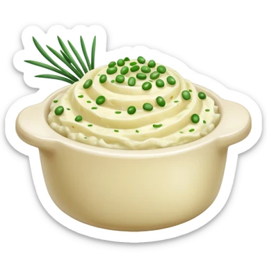 Mashed potatoes with chives sticker