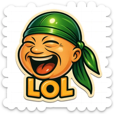 lol face
Change His durag To Green sticker