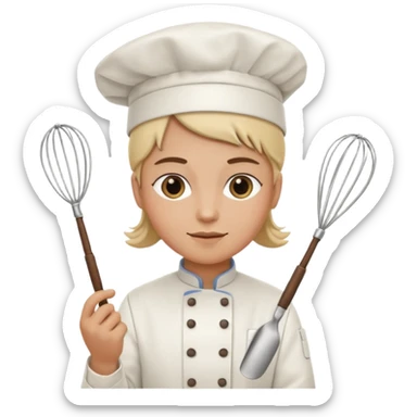 Profesora de pastelería sticker