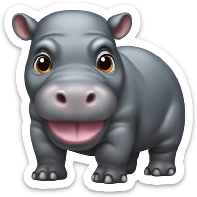 Pygmy hippopotamus  sticker