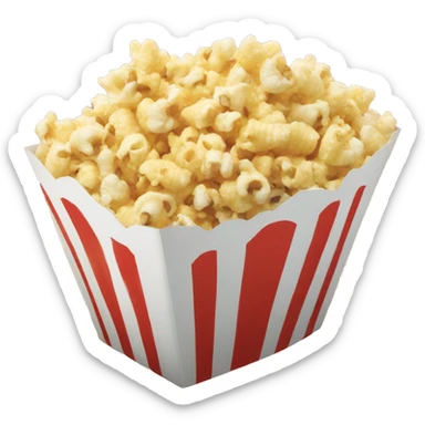 pop corn pack sticker