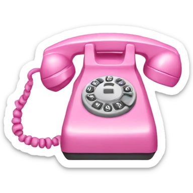Pink phone sticker