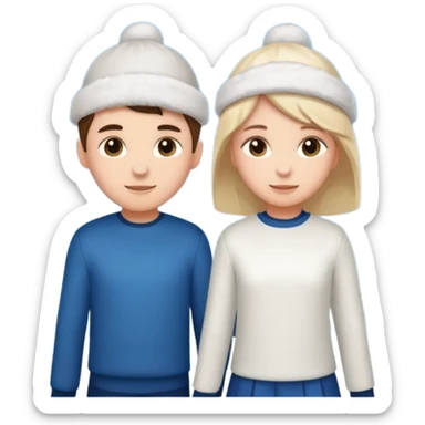 ১৬ডিসেম্বর উপলক্ষে শুভেচ্ছা । A banner is standing with a boy on one side and a girl on the other. sticker