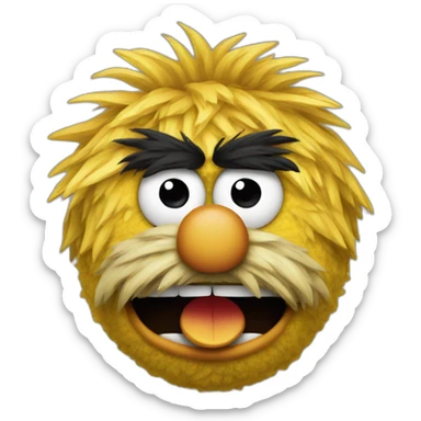 angry muppet sticker