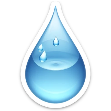 Water bottle emoji copy and paste sticker