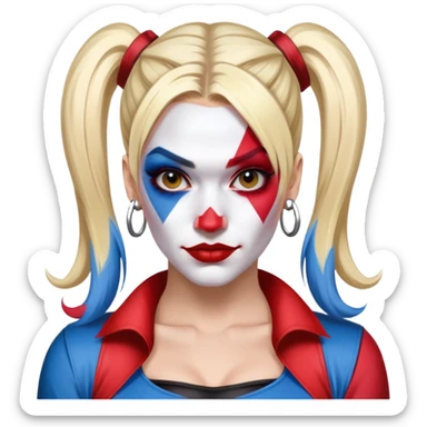 Gwen Stefani in Harley Quinn style sticker