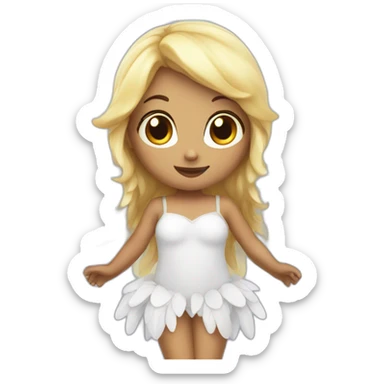 angel fairy with wings sticker