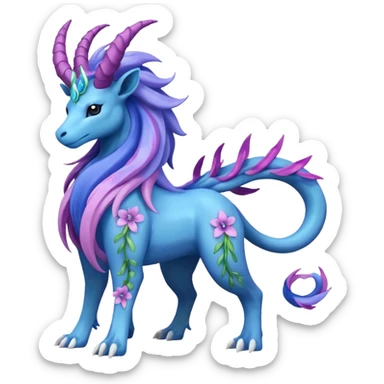 Meganium-Amaura-Suicune-fakemon (full body) sticker