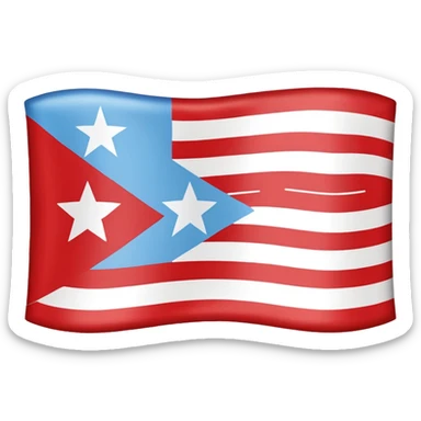 🇵🇷 to light blue where the star is located sticker
