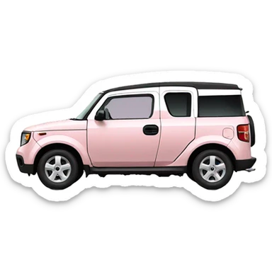 Light pink Honda element  sticker