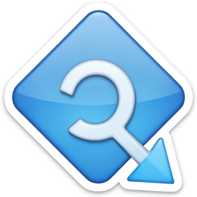 Blue correct sign sticker