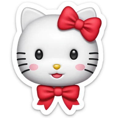 As un emoji de Hello Kitty más parecido  sticker