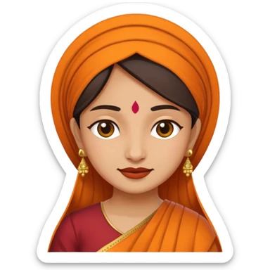 India woman sticker