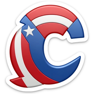 C USA LOGO sticker
