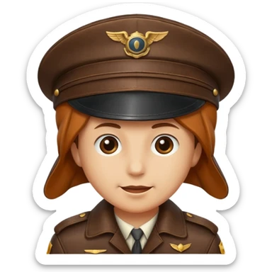 pilot hat sticker